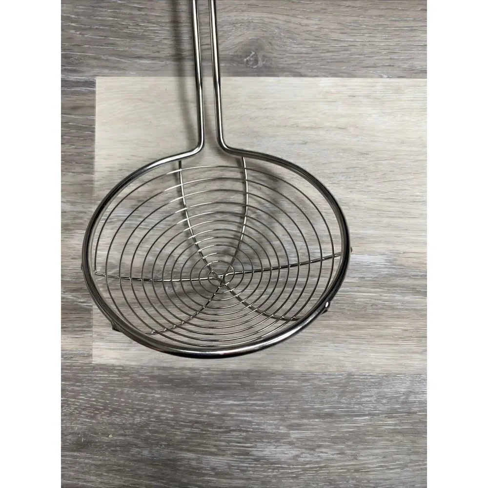 New KitchenAid Asian Strainer Wire Basket- Black colors Soft Grip